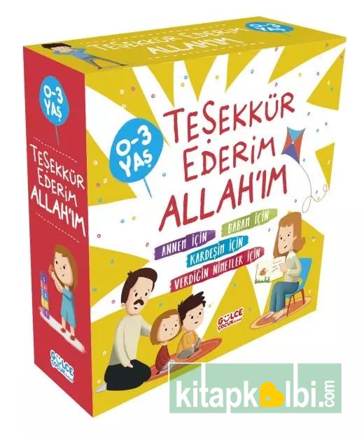 Teşekkür Ederim ALLAHIM Set 4 Kitap