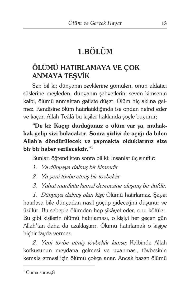 Ölüm ve Gerçek Hayat