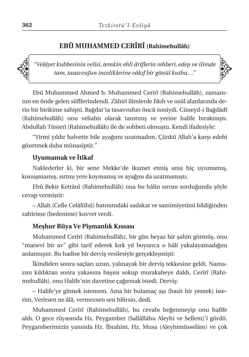Tezkiretül Evliya Hak Dostlarının Hayatı