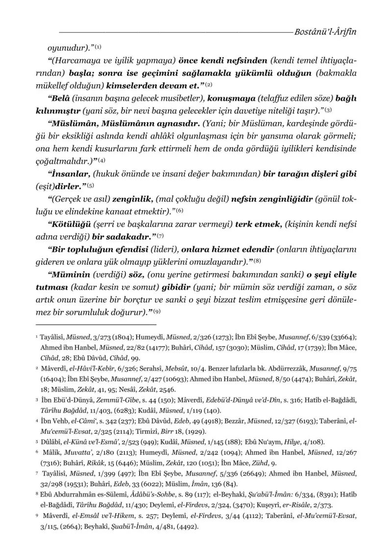 Tenbihül Gafilin ve Bostanül Arifin Ciltli